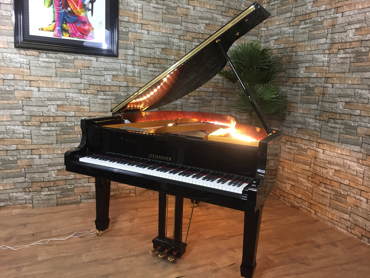 Refurbished Acoustic Black Baby Grand Piano