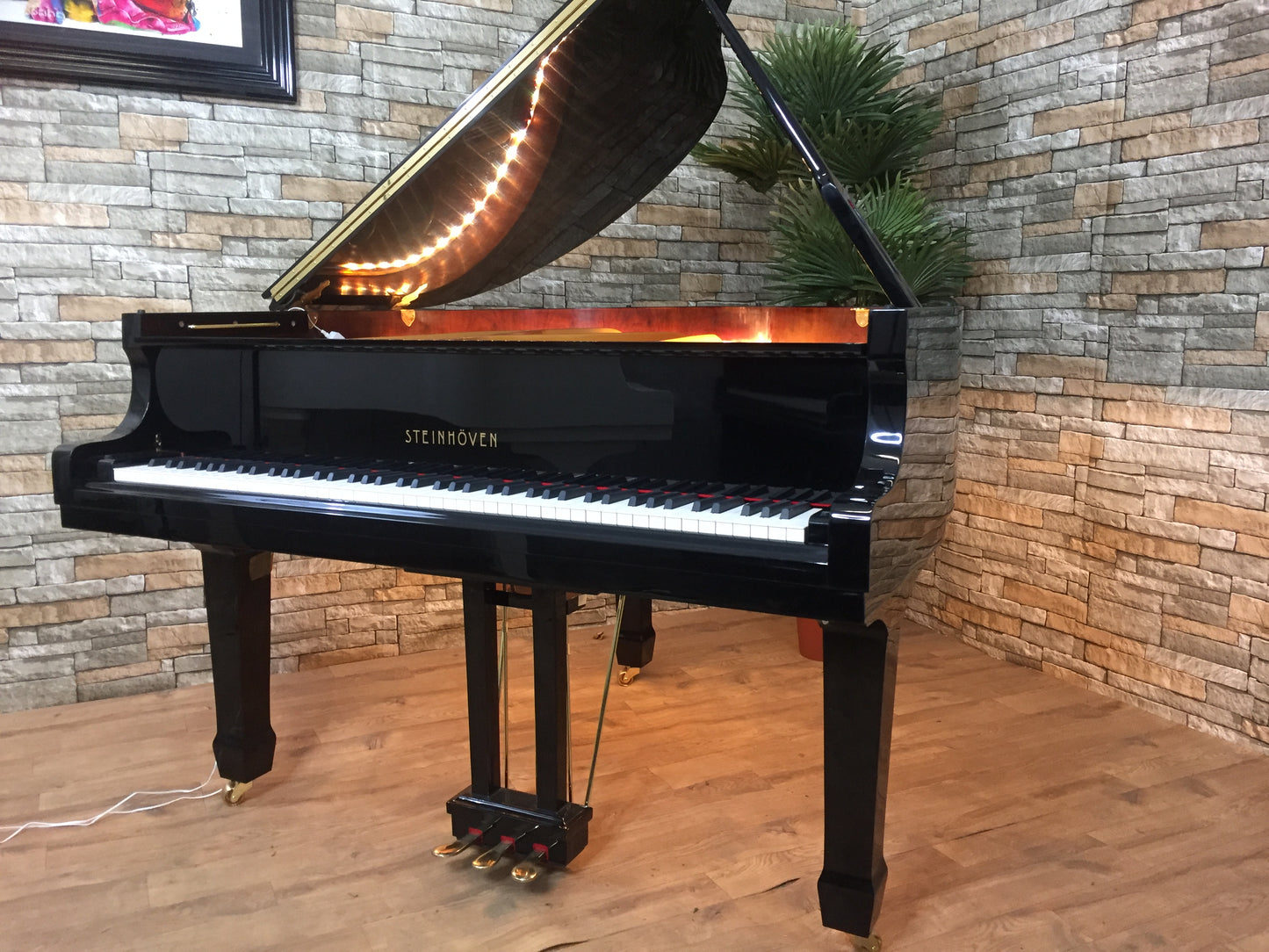 Refurbished Acoustic Black Baby Grand Piano